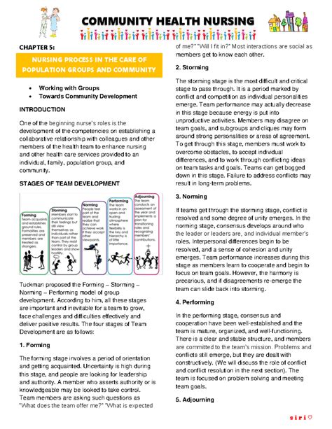 Community Health Nursing 2 (Chapter 5) - CHAPTER 5: Working with Groups ...