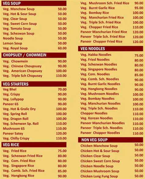 Menu at Chopstix Chinese Corner, Mira Bhayandar