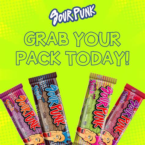 Buy Sour Punk Candy Sticks, Strawberry flavor - Pack of 24 ( 40g each ...