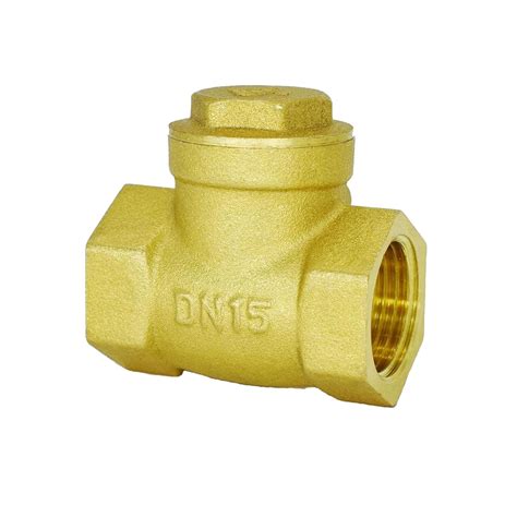 MYWERO 1/2 Check Valve, 1/2" Female Horizontal Check Valve Brass Check ...