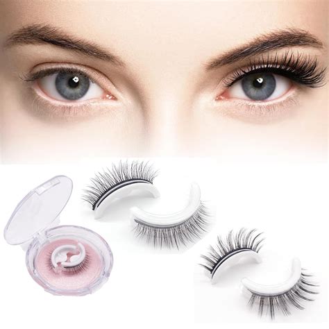 Amazon.com: Reusable Self Adhesive Eyelashes, Glazyboo Eyelashes, Lash ...