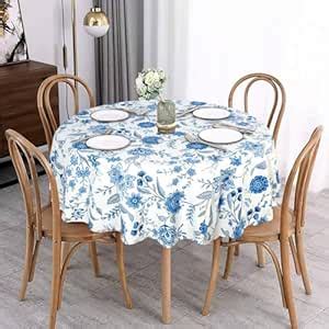 Buy Stylista Cotton Round Dining Table Cover (WxL 90x90) in Inches ...