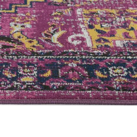 Kaleen Zuma Beach 2 X 8 (ft) Pink Indoor/Outdoor Distressed/Overdyed ...
