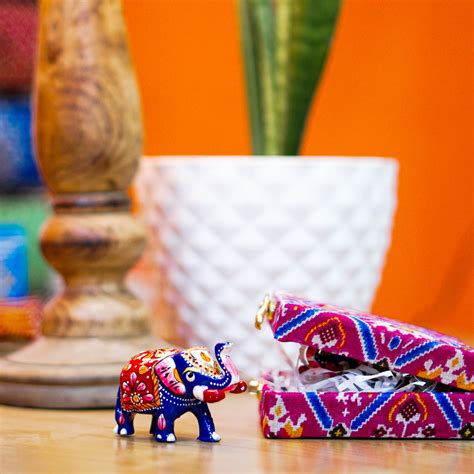 metal Elephant Animal Figurine Showpiece set of 2 Pc – OXYROOTS ...