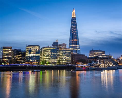 The Shard and London Skyline in the Evening - Anshar Photography