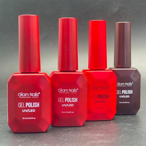GLAM NAILS ESMALTE SEMIPERMANENTE ROJOS – Luminus