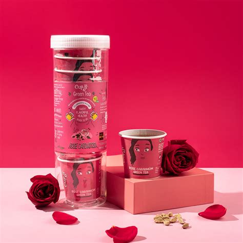 Rose Cardamom Green Tea | Pack of 10 Cups – Cup-ji