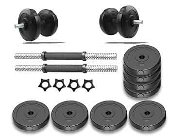 GYM INSANE Dumbbells Set For Home Gym, Adjustable Dumbbells, Free PVC ...