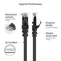Cable Matters 10-Pack, Cat6 Snagless Ethernet Patch Cable in Black 10 ...