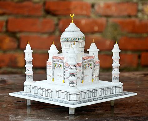 The Taj Fashion Marble Taj Mahal Showpiece for Home Decor and Office ...