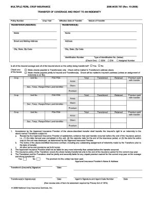 Multiple Peril Crop Insurance Transfer Form - Fill Out, Sign & Share ...