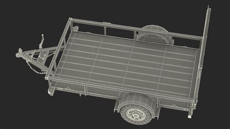 Utility Trailer 3D Model $69 - .3ds .blend .c4d .fbx .max .ma .lxo .obj ...