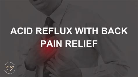 Acid Reflux with Back Pain - What’s the Link and How to Find Relief - Surf and Sports Myotherapy