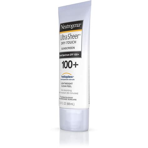 Review: Neutrogena Ultra Sheer Dry-Touch Sunscreen Lotion SPF 100 ...