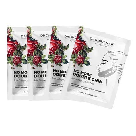 Dromen & Co Rose Collagen Jawlin Mask Combo | Double Chin Reducer | V ...