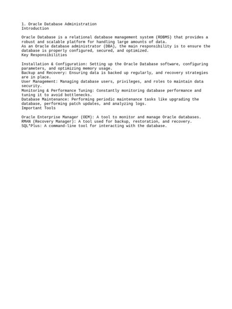 Oracle Database Administration 的图像结果