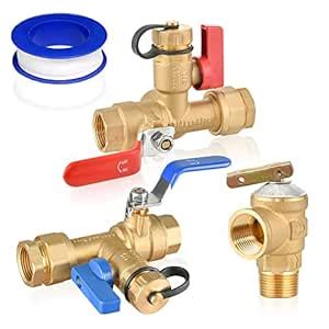 3/4" IPS Isolator Tankless Water Heater Service Valve Kit, with ...