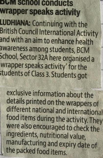 British Council Activities | Welcome to Bcm Sec-32. Chd. Road. Ludhiana