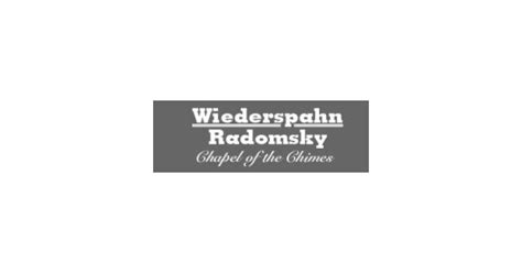 Wiederspahn-Radomsky Chapel Of The Chimes Obituaries & Services In ...