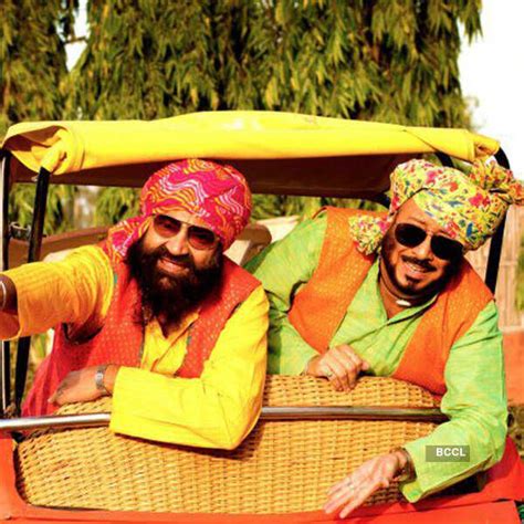 Jaspal Bhatti and Jaswinder Bhalla in a still from Punjabi movie Power Cut.