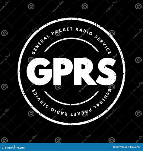 GPRS - General Packet Radio Service Acronym Text Stamp, Technology ...