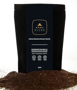 Home Blend Coffee Roasters Bag-Grounded Coffee-Monsooned Malabar Aa ...