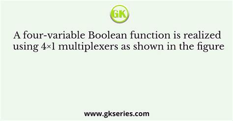 Image result for Boolean Functions Using Multiplexers
