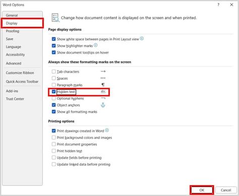 Image result for Word Text Hiding