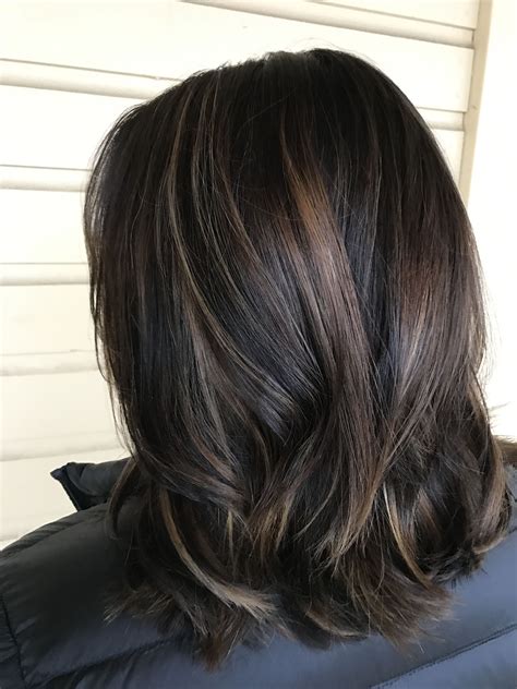 Balayage dark hair caramel balayage hair | Black hair balayage ...