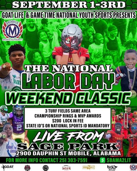 The National Labor Day weekend Classic Youth Football Tournament ...