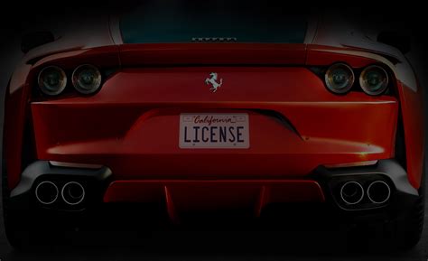 Custom License Plates - Adhesive license plate replica