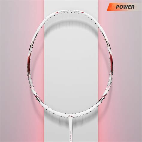 Li-Ning GForce 5900 Superlite Badminton Racket - White/Red/Black ...