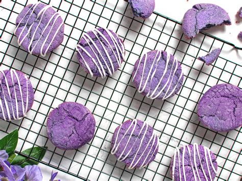 Chewy Ube Cookies - SugarYums