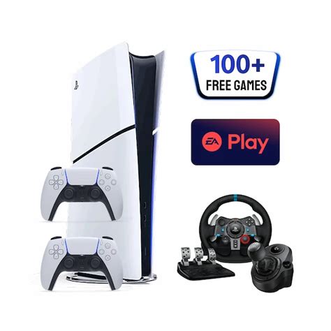 Rent ps5 console with 2 controllers with racing wheel with shifter ...
