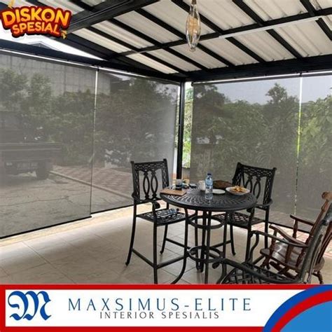 Jual PROMO Suntex blind exterior / tirai gulung outdoor Tampias Air ...