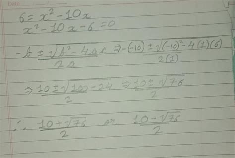 In simplest radical form, what are the solutions to the quadratic ...