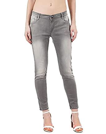 Buy Flying Machine Women's Skinny Jeans (FWJN1166_Grey Denim_32) at ...