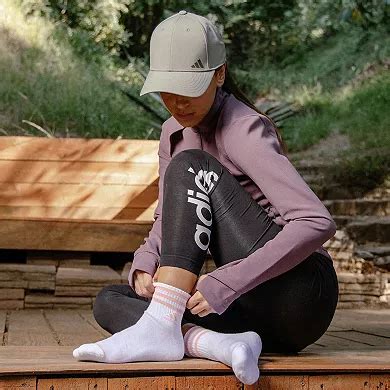 Women's adidas Cushioned 3-Stripe High Quarter Socks 3-Pack