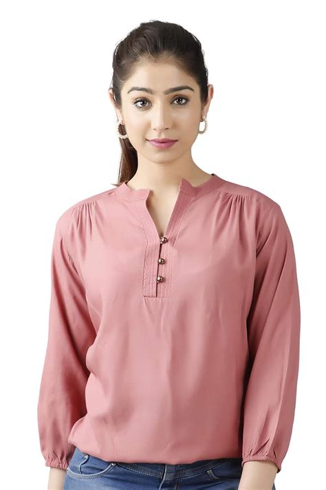 Buy FAB STAR- LOOK GREAT FEEL GREAT. Women's Stylish Top. (Small, Pink ...