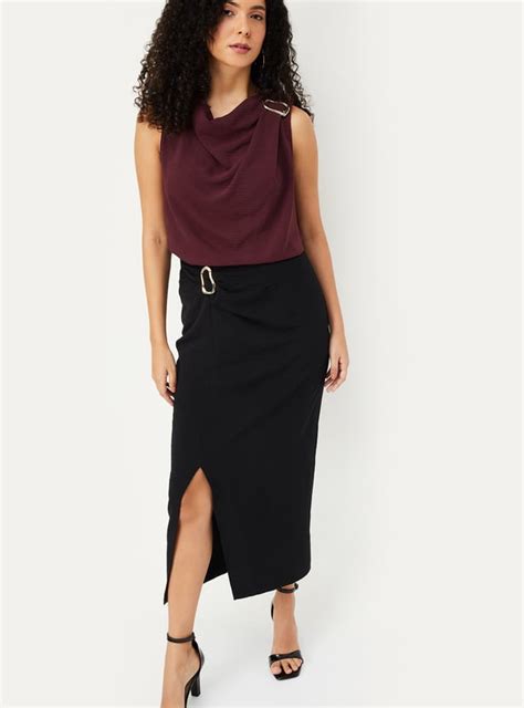 Buy Women Textured Cowl Neck Top Online at just Rs. 699.0 ...