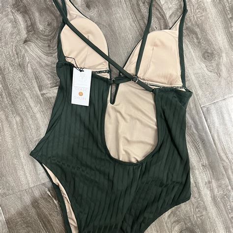 Green Shade and Shore one piece swimsuit - Depop