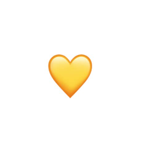 Yellow Heart Emoji Transparent Background at Elijah Brand blog