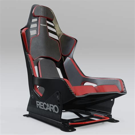 RECARO Podium Black-Red Racing Seat 3D - TurboSquid 1936526