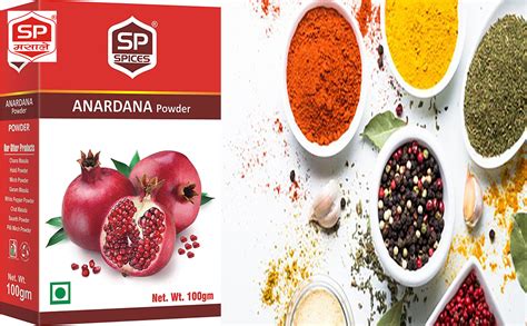 SP SPICES Anardana Powder (2 X 100g) - Pure, Fresh, Organic Dried ...