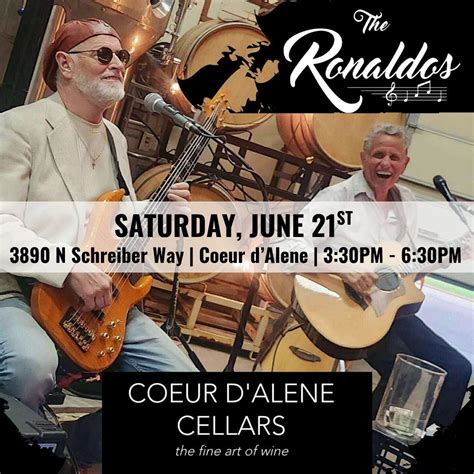The Ronaldos Live @ Coeur dAlene Cellars , Coeur d'Alene Cellars Winery ...