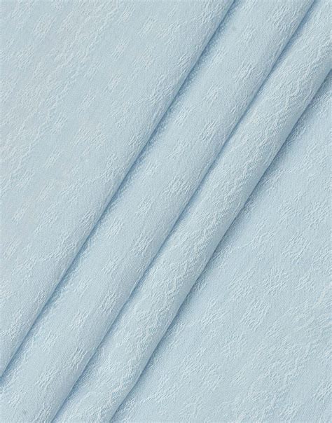 Sky Blue color Cotton chambray Jacquard fabric for Women's Suit - Charu ...