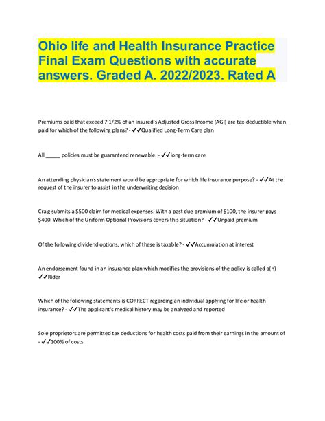 Image result for Health Insurance License Exam Questions