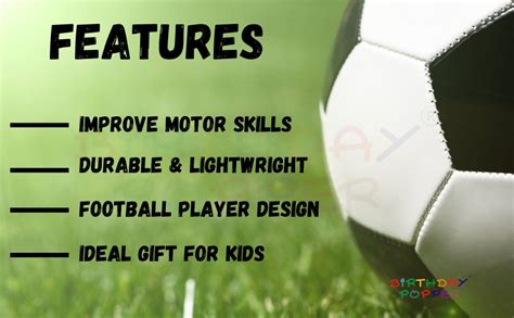 Birthday Popper 12 Pcs Football Players Theme Keychains as Birthday ...