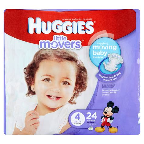 HUGGIES Little Movers Diapers, Size 4, 24 Diapers – Walmart Inventory ...
