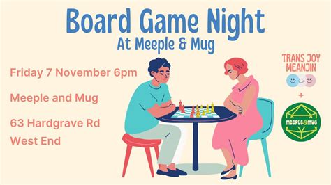 Board Game Night at Meeple and Mug, Meeple and Mug, West End, 7 ...